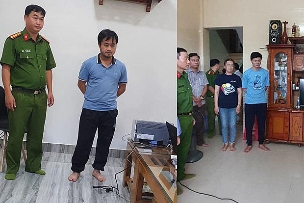 Lê Quang Việt và Đỗ Đình Phi bị khởi tố về tội tham ô tài sản. Ảnh: Công an Quảng Trị