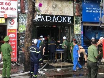 3 cán bộ chiến sỹ Công an hy sinh khi đang chữa cháy tại quán karaoke ở phường Quan Hoa