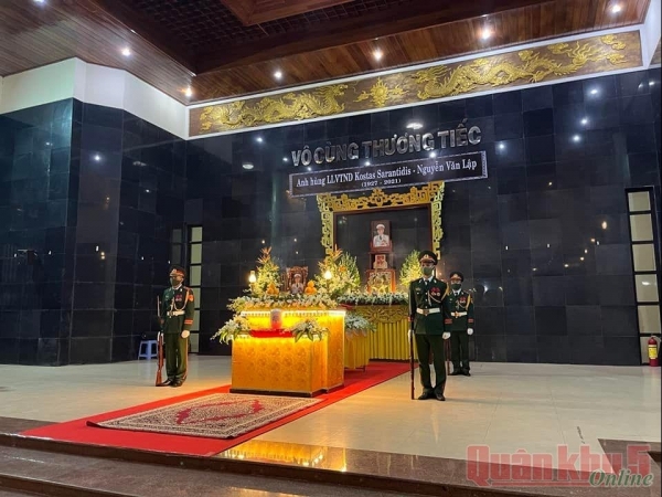 Tiếp nhận tro cốt Anh hùng LLVT Nhân dân Kostas Sarantidis – Nguyễn Văn Lập