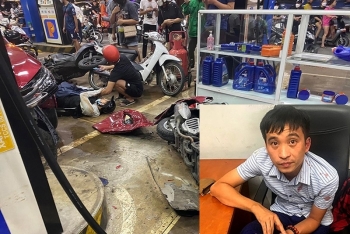 Hà Nội: Tạm giam 3 tháng tài xế uống rượu đâm vào cây xăng đường Láng