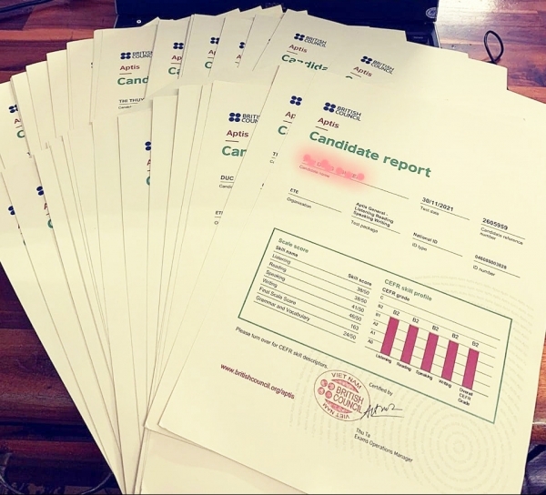 Hội đồng Anh được phê duyệt liên kết tổ chức thi cấp chứng chỉ Aptis