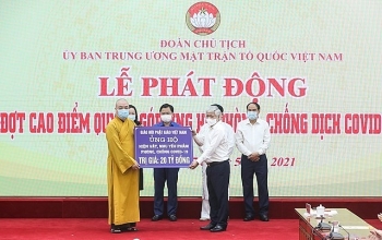 Chủ tịch Ủy ban Trung ương MTTQ Việt Nam gửi thư cảm ơn đồng bào các tôn giáo chung tay hỗ trợ công tác phòng, chống dịch