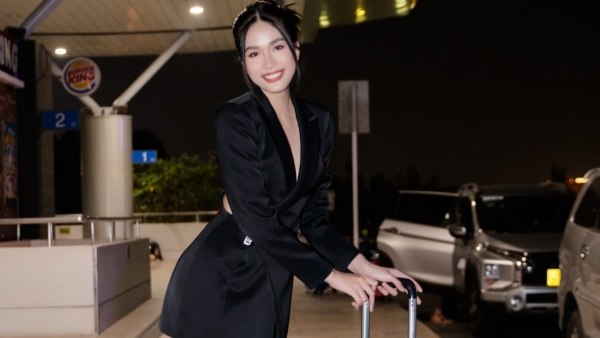 Hoa hậu Lương Thùy Linh, Á hậu Phương Anh lên đường dự Paris Fashion Week
