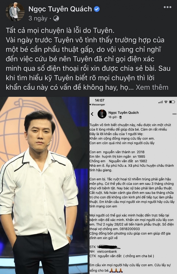Quách Ngọc Tuyên phải làm việc với Sở Thông tin và Truyền thông vì đăng tải thông tin sai sự thật