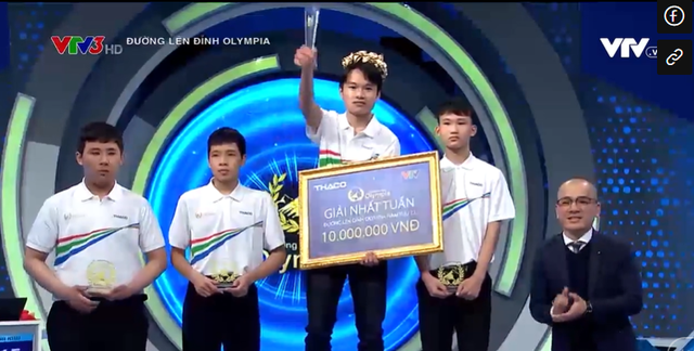 Nam sinh Huế 'lội ngược dòng' ở câu hỏi phụ, giành chiến thắng thi tuần Olympia