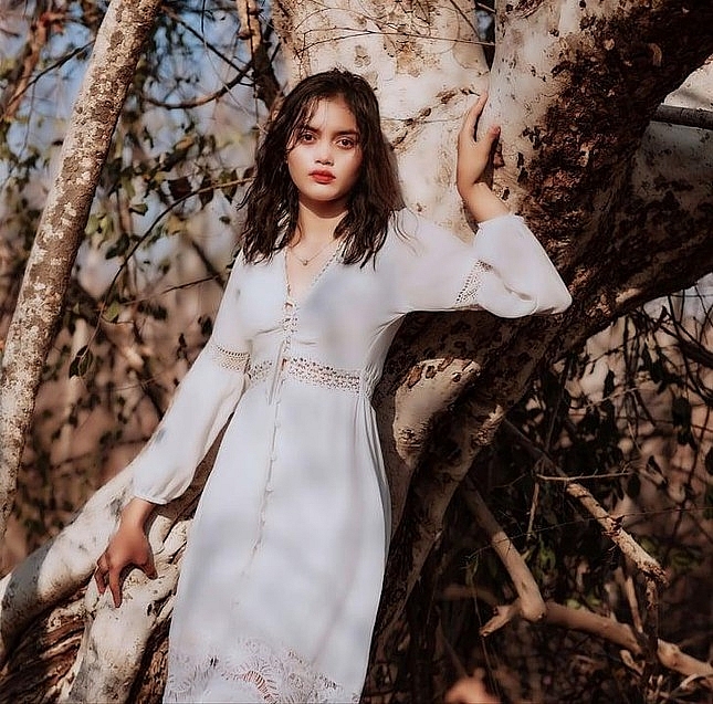 Vẻ đẹp của cô gái dân tộc Chăm dự thi Hoa hậu Hoàn vũ Việt Nam