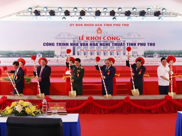 Phú Thọ khởi công dự án Nhà văn hóa nghệ thuật gần 400 tỷ đồng