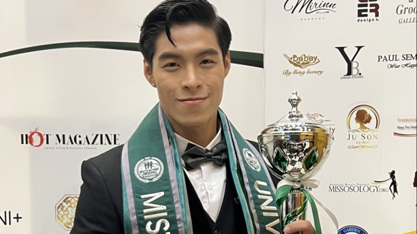 Ngô Hoàng Phi Việt đăng quang Nam vương Hoàn vũ 2022