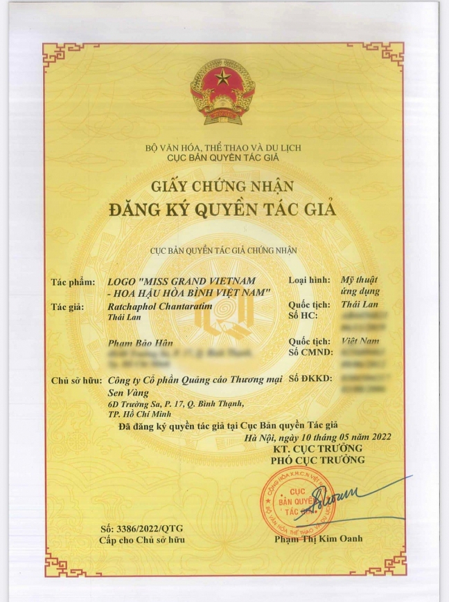 Chủ tịch Miss Grand Vietnam phản hồi về tranh chấp tên gọi cuộc thi “Hoa hậu Hoà bình Việt Nam”