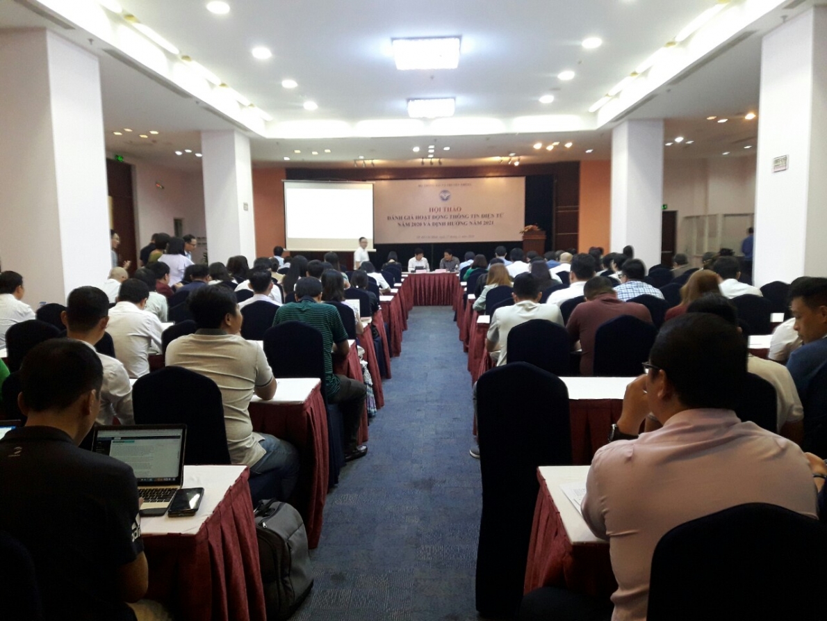 Hội thảo đánh giá hoạt động thông tin điện tử năm 2020