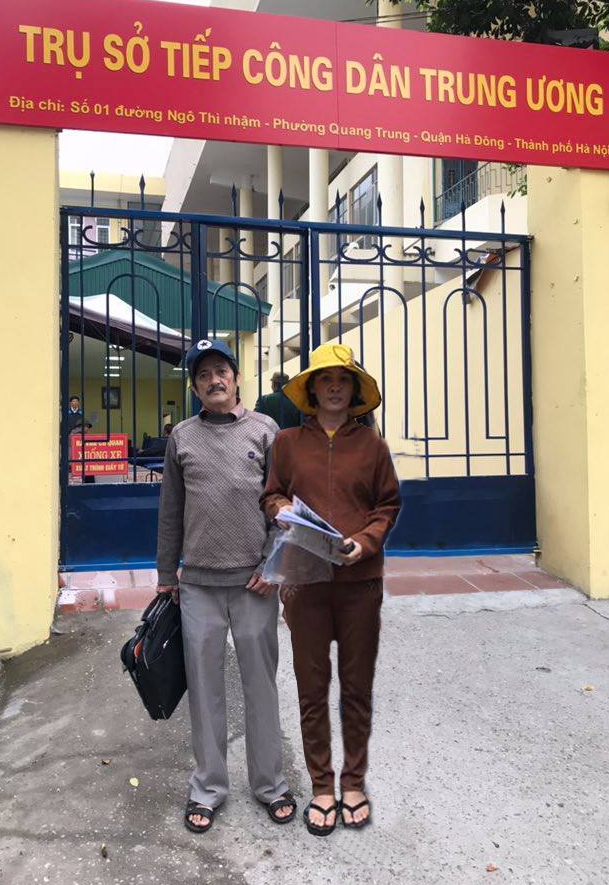 Ông Trung tại trụ sở Tiếp công dân Trung ương