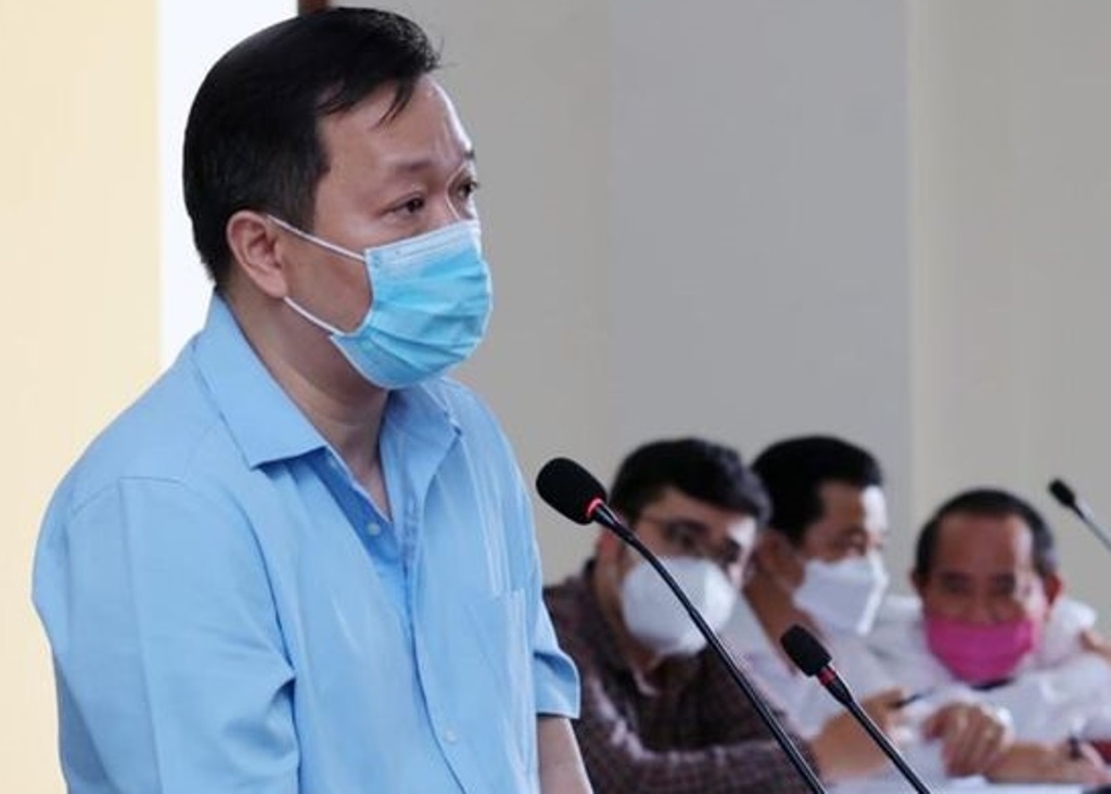 Bị cáo Nguyễn Huỳnh Đạt Nhân tại phiên tòa sơ thẩm ngày 7/1/2022