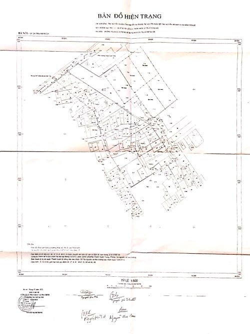 Bản đồ hiện trạng năm 2013