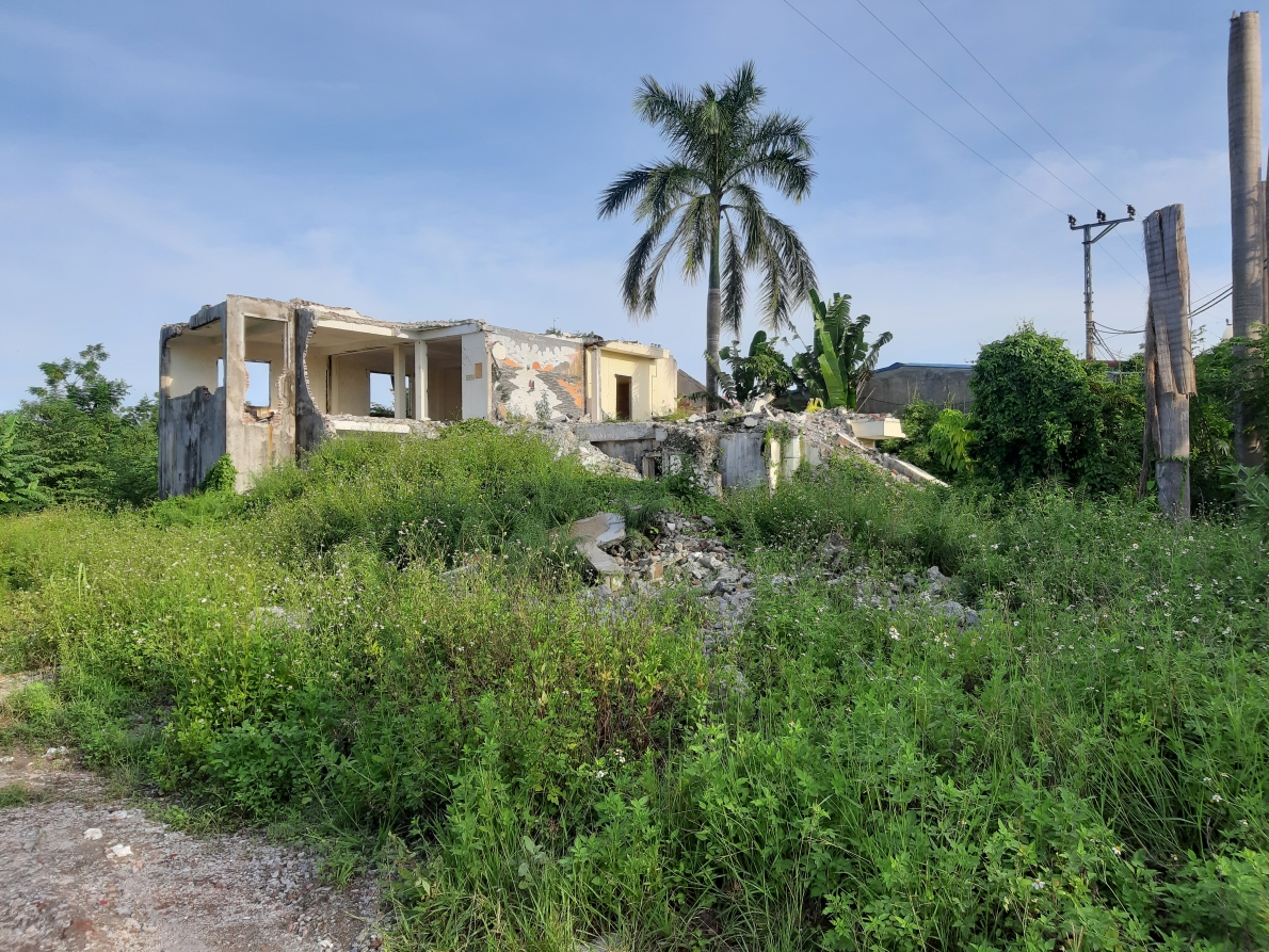 Hiện trường ngôi nhà của gia đình bà Ngọc Anh bị phá dỡ