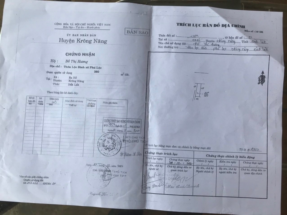 Đắk Lắk: Ông Nguyễn Duy Đính tố Thẩm phán tòa án nhân dân huyện Krông Năng xử ép gia đình ông khi giải quyết tranh chấp đất đai.
