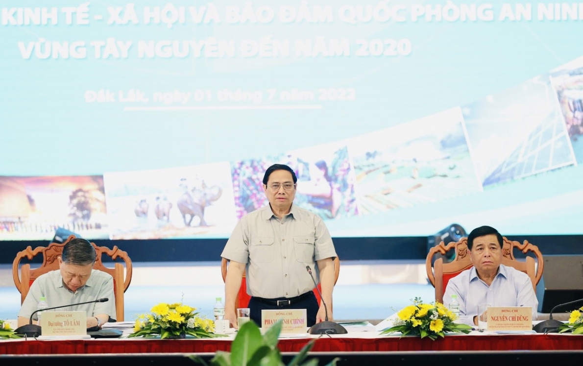 Thủ tướng Phạm Minh Chính chủ trì hội nghị tổng kết sau 20 năm phát triển vùng Tây Nguyên và thăm, làm việc tại Đắk Lắk Thủ tướng Phạm Minh Chính chủ trì hội nghị tổng kết sau 20 năm phát triển vùng Tây Nguyên và thăm, làm việc tại Đắk Lắk