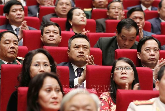 Đoàn đại biểu Đảng bộ tỉnh Lạng Sơn tại Đại hội. Ảnh: TTXVN