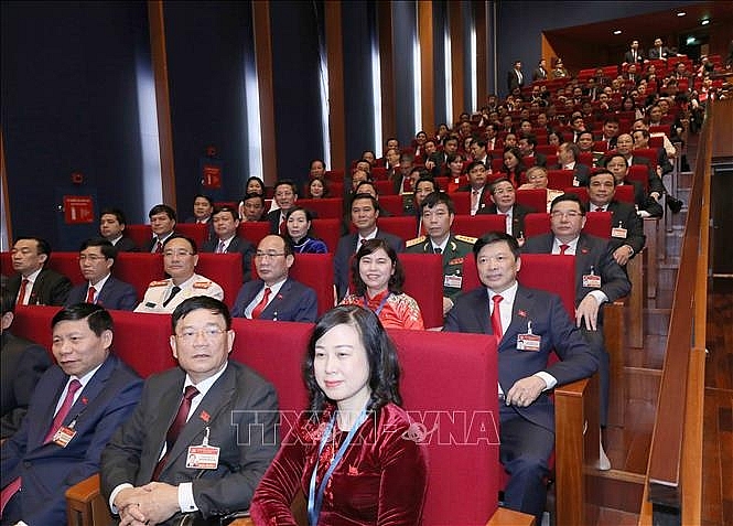 Đoàn đại biểu Đảng bộ tỉnh Bắc Ninh tại Đại hội. Ảnh: TTXVN