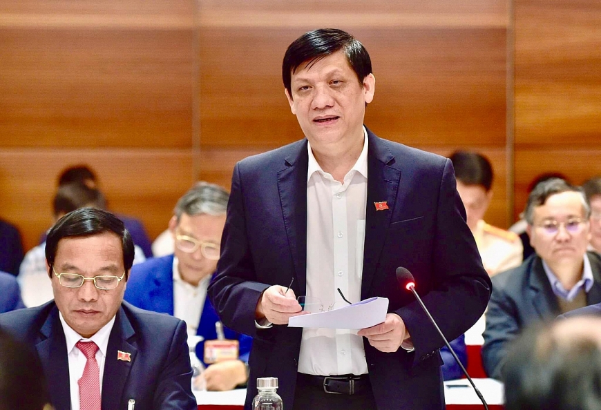 GS.TS Nguyễn Thanh Long- Bộ trưởng Bộ Y tế thông tin về vaccine phòng COVID-19 tại cuộc họp Thường trực Chính phủ