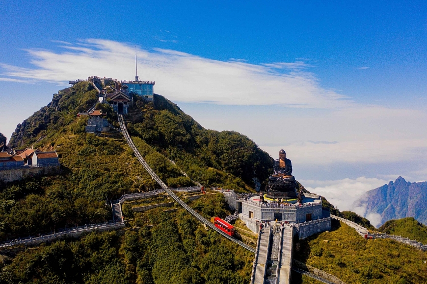 Đầu năm: Phật tử và du khách hoan hỉ tìm về Fansipan bái Phật, cầu an
