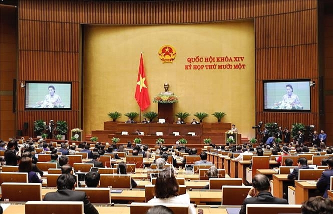 Quang cảnh Phiên khai mạc Kỳ họp thứ 11. Ảnh: Dương Giang/TTXVN