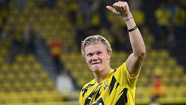 Con số 100 triệu mà Dortmund đưa ra khiến Man City không còn mặn mà với Haaland. Ảnh: AFP