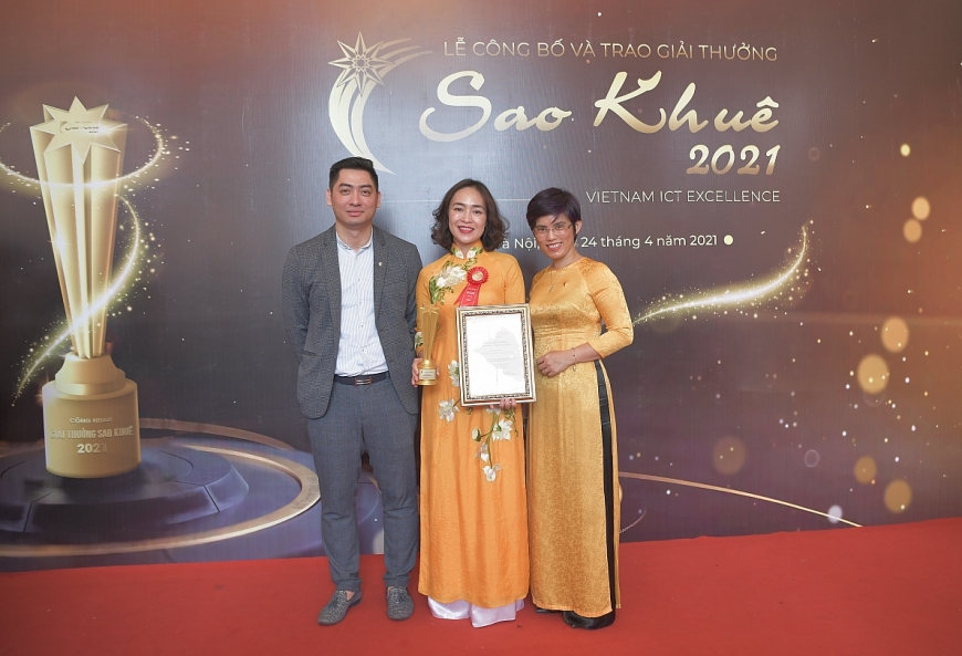 VCB Digibank của Vietcombank được vinh danh tại Lễ trao giải thưởng Sao Khuê 2021