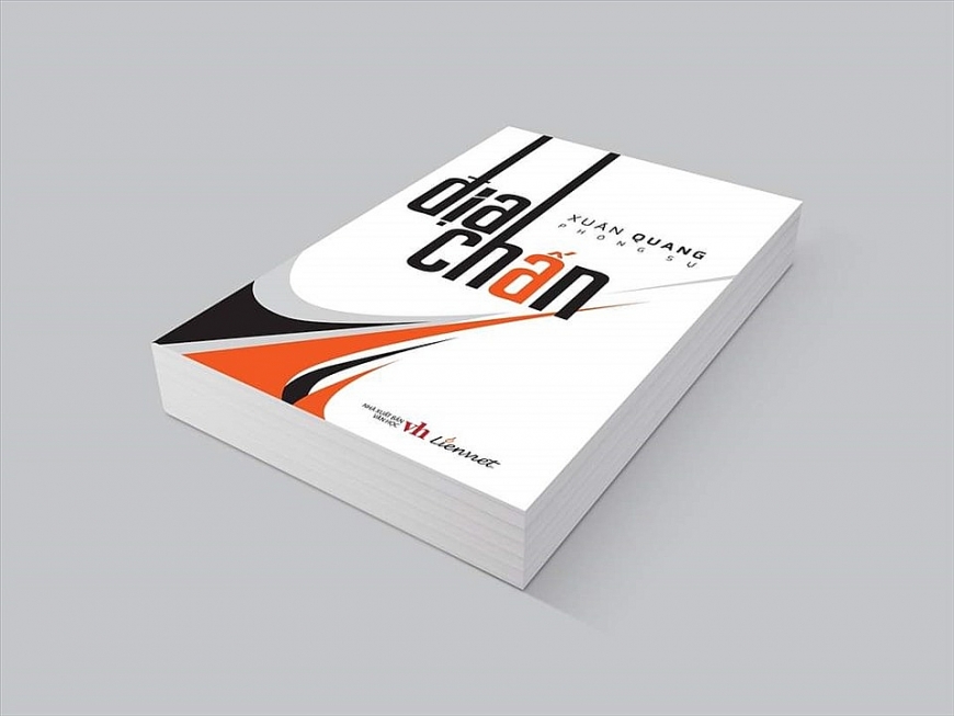 Cuốn sách “Địa chấn” gồm 70 phóng sự, ghi chép theo thứ tự thời gian trong sự nghiệp làm báo của nhà báo Xuân Quang. Ảnh: NVCC.