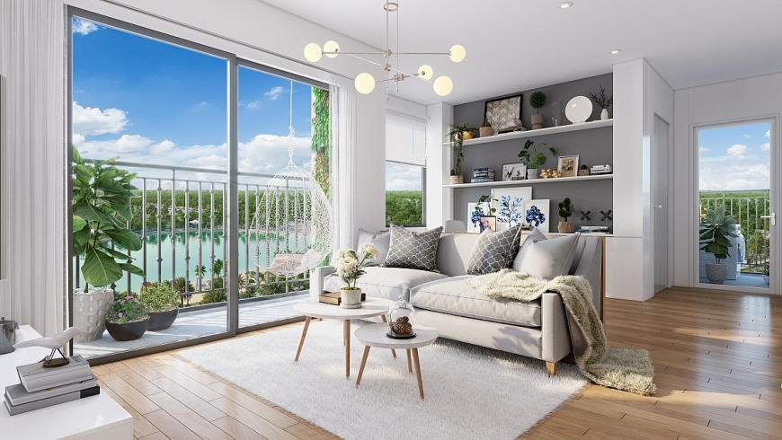 Căn hộ thiết kế không gian mở, ngập tràn ánh sáng tự nhiên