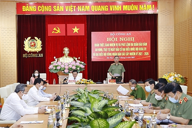 Bộ trưởng Tô Lâm phát biểu tại hội nghị.