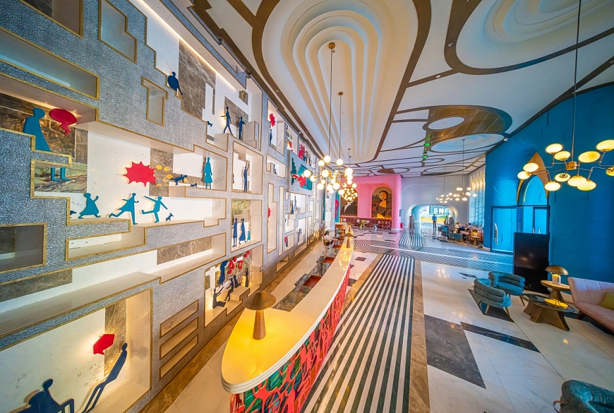 Phong cách Mid Century Modern sống động trong từng chi tiết nhỏ của Sun Signature Gallery. Ảnh Sun Property