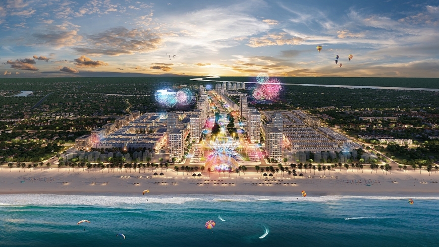 Khu đô thị phức hợp Sun Grand Boulevard tọa lạc tại trung tâm phố biển Sầm Sơn. 