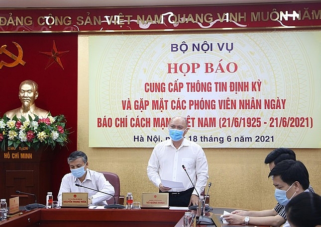 Cuộc họp báo ngày 18/6 của Bộ Nội vụ