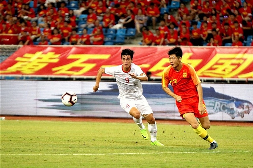 Đội U22 Việt Nam từng thắng U22 Trung Quốc 2-0 vào tháng 9.2019. Ảnh: VFF.