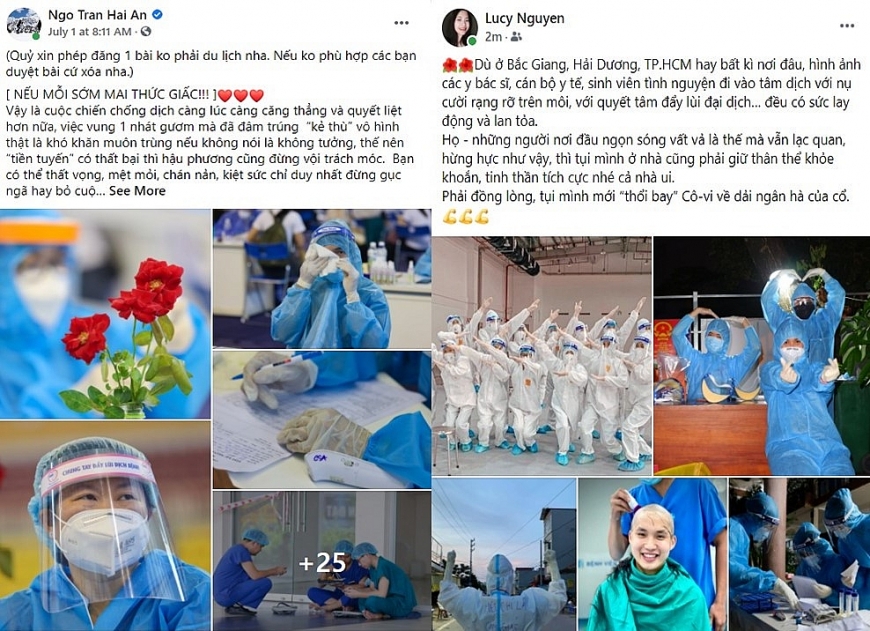 Những câu chuyện về tuyến đầu xông pha chống dịch, hay sự sẻ chia yêu thường giữa đời thường đã được lan tỏa với nguồn cảm hứng tích cực