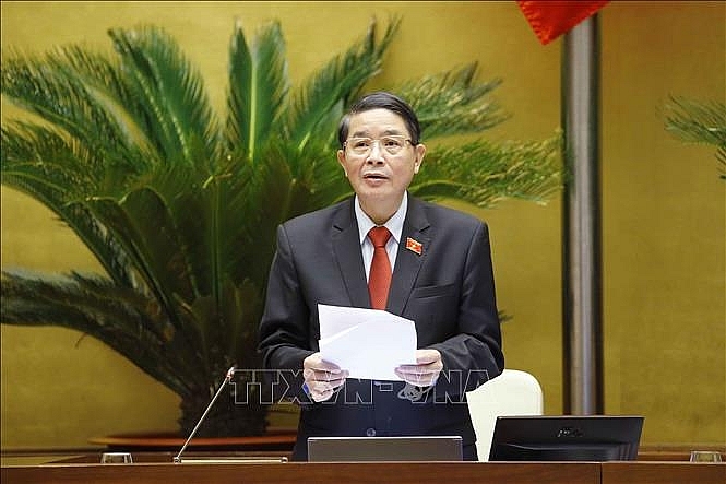 Phó Chủ tịch Quốc hội Nguyễn Đức Hải điều hành phiên họp. Ảnh: Doãn Tấn/TTXVN