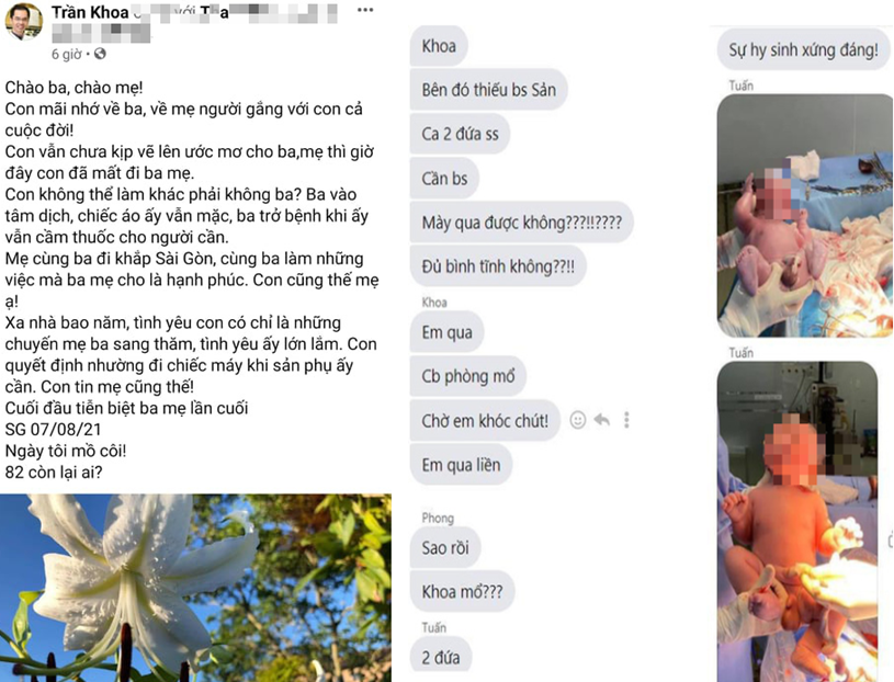 Ảnh chụp màn hình bài viết được đăng trên tài khoản có tên Trần Khoa, bài này sau đó đã bị xóa.