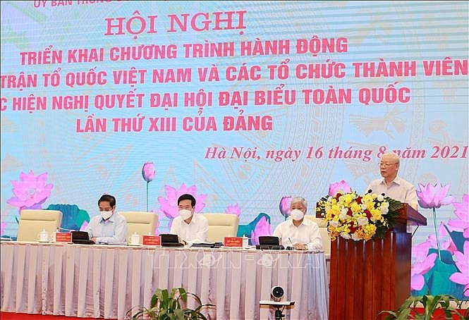 Tổng Bí thư Nguyễn Phú Trọng phát biểu chỉ đạo hội nghị. Ảnh: Phương Hoa/TTXVN Tổng Bí thư Nguyễn Phú Trọng phát biểu chỉ đạo hội nghị. Ảnh: Phương Hoa/TTXVN