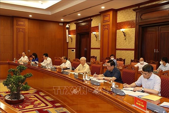 Tổng Bí thư Nguyễn Phú Trọng phát biểu chỉ đạo. Ảnh: Trí Dũng/TTXVN