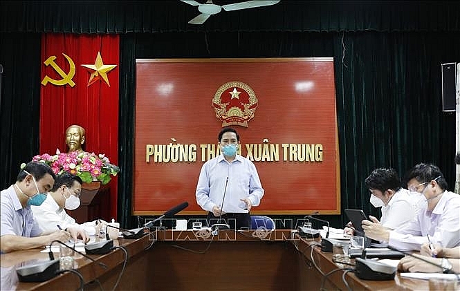 Thủ tướng Phạm Minh Chính phát biểu chỉ đạo. Ảnh: Dương Giang/TTXVN