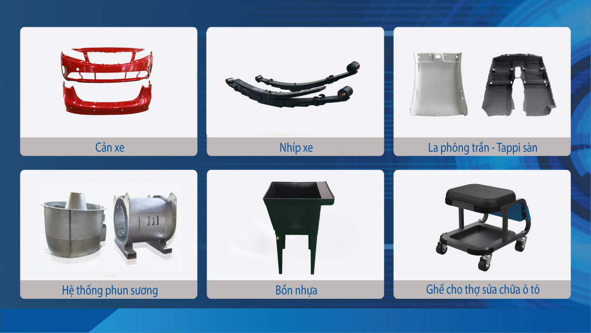Các sản phẩm linh kiện phụ tùng và cơ khí xuất khẩu của THACO AUTO