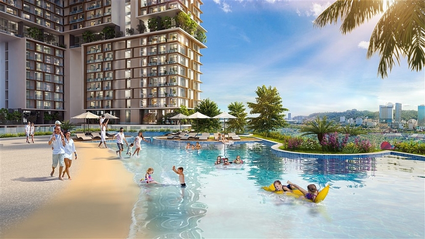 Bể bơi đẳng cấp tại Sun Marina Town (Ảnh minh họa)