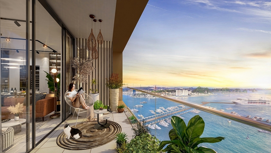 View từ ban công căn hộ The Platinum (Ảnh minh họa)