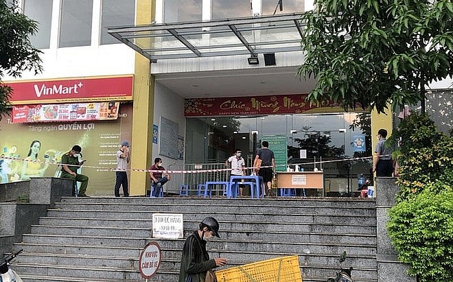 Chung cư Đồng Phát ở Vĩnh Hưng, Hoàng Mai đang bị phong toả tạm thời