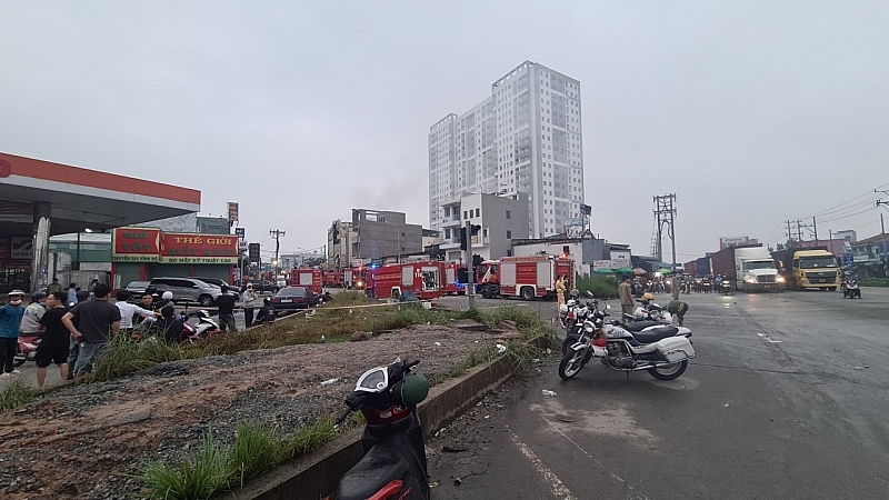 Cơ quan Công an vẫn phong tỏa hiện trường vào sáng 7/9.