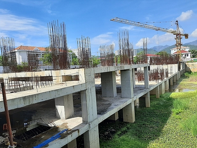 Hoạt động thi công trái phép tại dự án Nha Trang Golden Gate đã phải tạm dừng từ nhiều năm qua.  