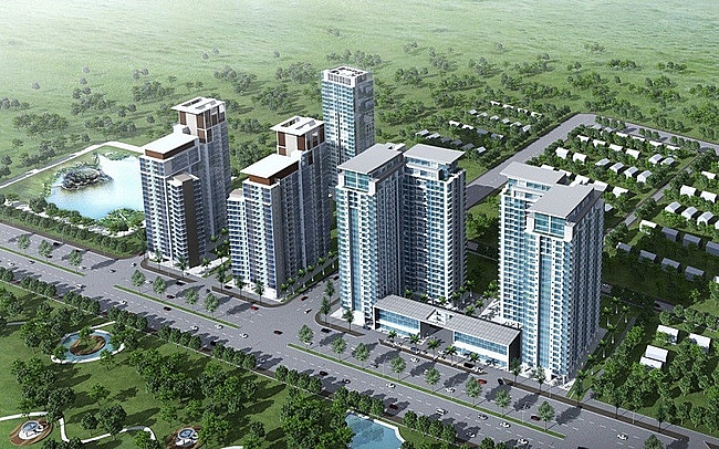 Phối cảnh dự án nhà ở tái định cư kết hợp kinh doanh tại phân khu số 11B đường Nguyễn Hữu Thọ, xã Phước Kiển, huyện Nhà Bè