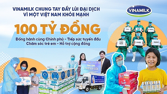 Vinamilk tích cực trong các hoạt động đồng hành chống dịch và hỗ trợ cộng đồng, trong đó đặc biệt hướng đến trẻ em