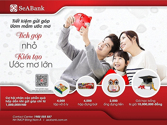 SeABank ra mắt sản phẩm tiết kiệm “Ươm mầm ước mơ” cùng ngàn ưu đãi