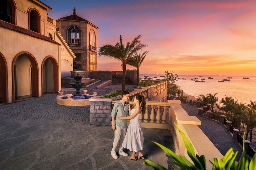 Phú Quốc đang dần trở thành điểm đến ưa thích của khách cao cấp. Ảnh Sun Property